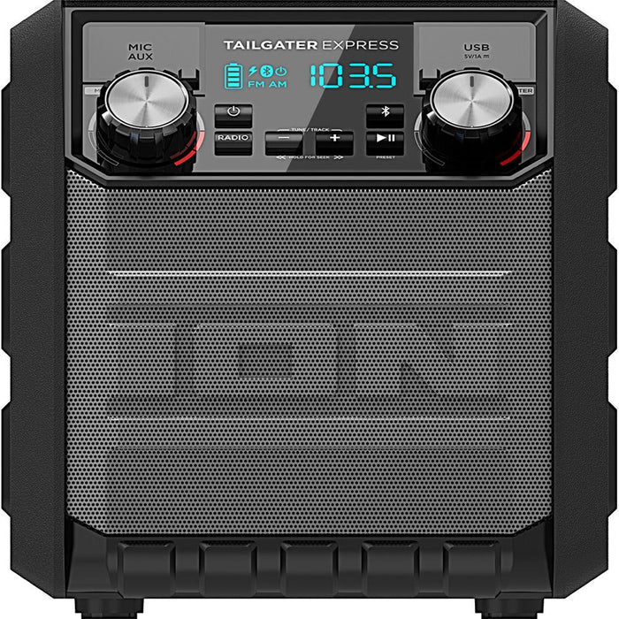 Ion Audio Tailgater Express 20W WaterProof Bluetooth Compact Speaker Certified Refurbished