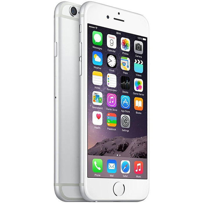 Apple iPhone 6, Silver, 16GB, Unlocked Carrier - Refurbished - IPH6SL16U