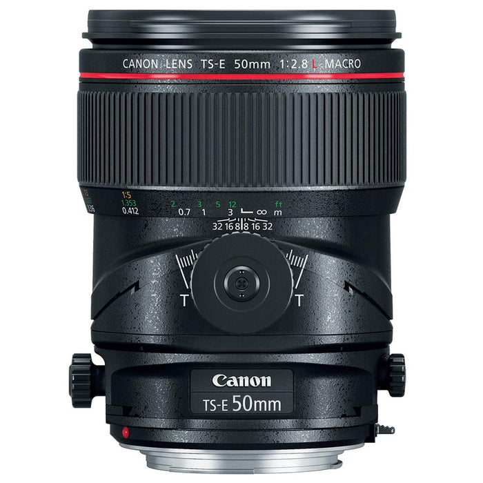 Canon TS-E 50mm f/2.8L Macro Tilt-Shift EF-Mount Lens with 128GB Memory Card