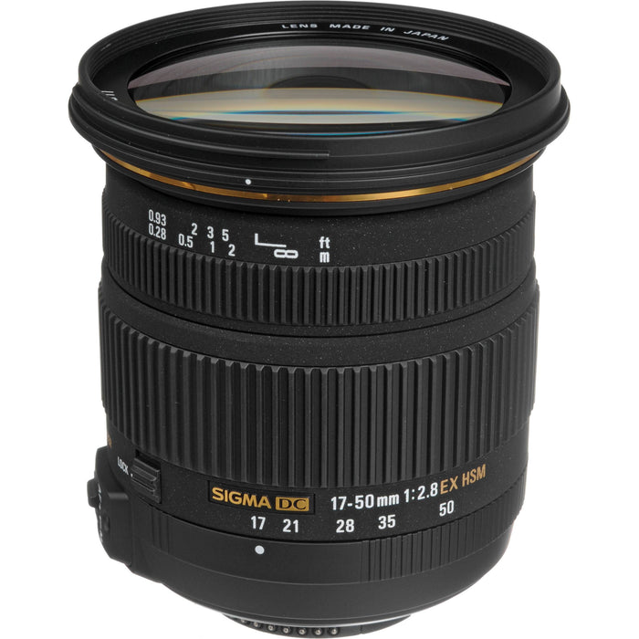Sigma 17-50mm f/2.8 EX DC OS HSM FLD Zoom Lens for Nikon Digital DSLRs Bundle