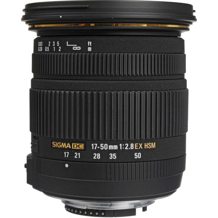 Sigma 17-50mm f/2.8 EX DC OS HSM FLD Standard Zoom Lens for Canon DSLRs Kit
