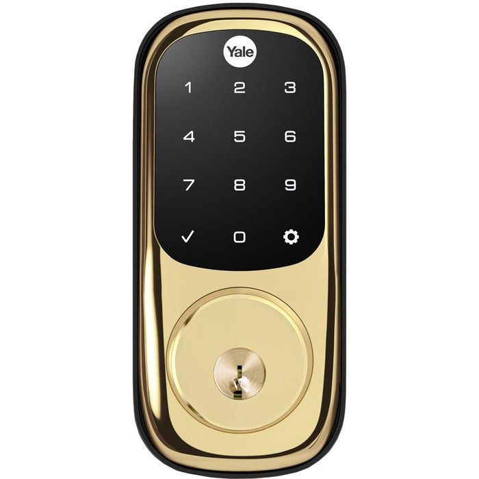 Yale Locks Assure Lock Touchscreen with Z-Wave in Polished Brass(YRD226)