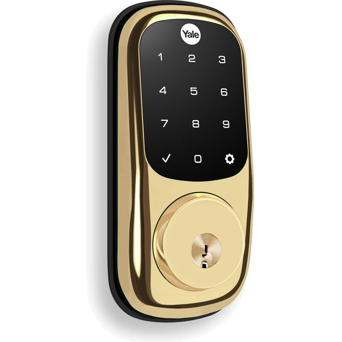 Yale Locks Assure Lock Touchscreen with Z-Wave in Polished Brass(YRD226)