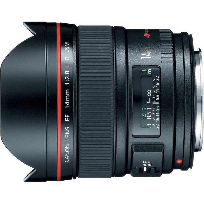 Canon 14mm F/2.8 II L USM Lens w/ Sandisk 128GB Memory Card