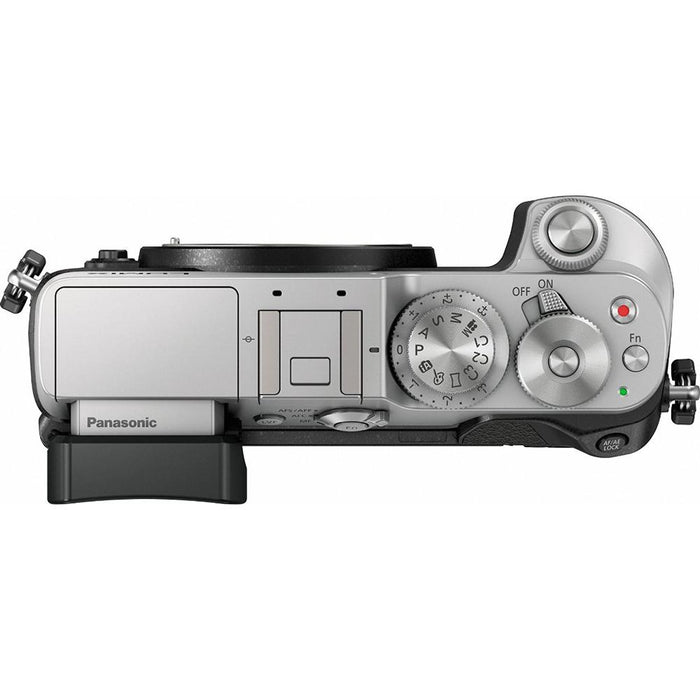 Panasonic DMC-GX8SBODY LUMIX GX8 4K Interchangeable Lens Camera Silver 64GB Lens Kit