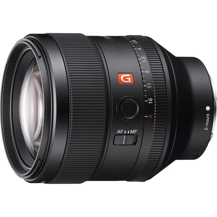 Sony FE 85mm F1.4 GM Full Frame E-Mount Lens with SDXC 128GB UHS-1 Memory Card