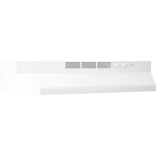 Broan 30" ADA Capable Non-Ducted Under-Cabinet Range Hood in White - 413001