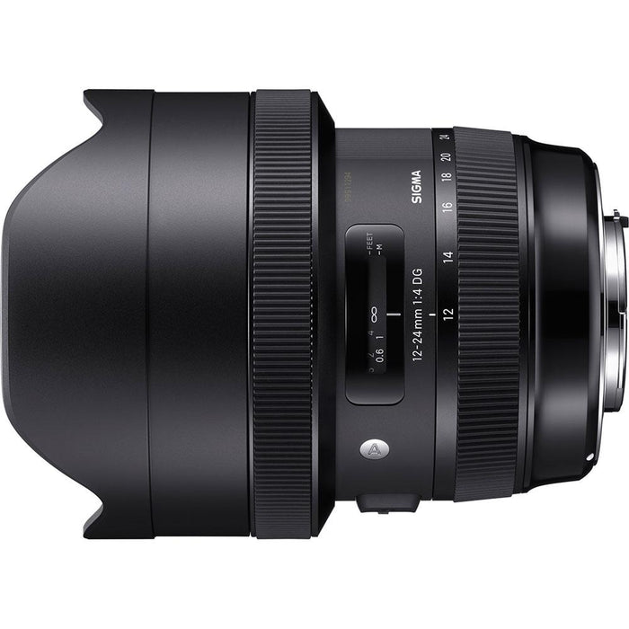 Sigma 12-24mm F4.0 DG HSM Art Full Frame Lens for Nikon w/ 128GB Memory Card