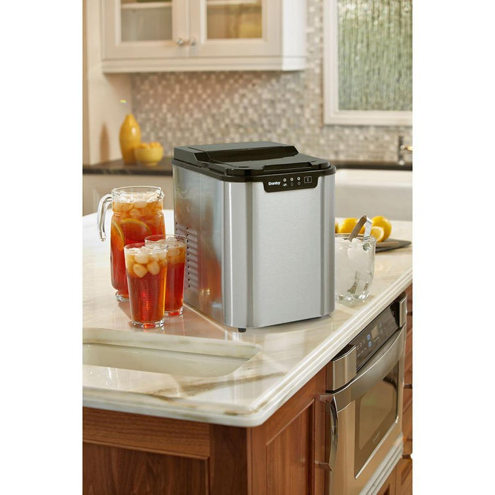 Danby 2 lb Portable Ice Maker in Stainless Steel - DIM2500SSDB