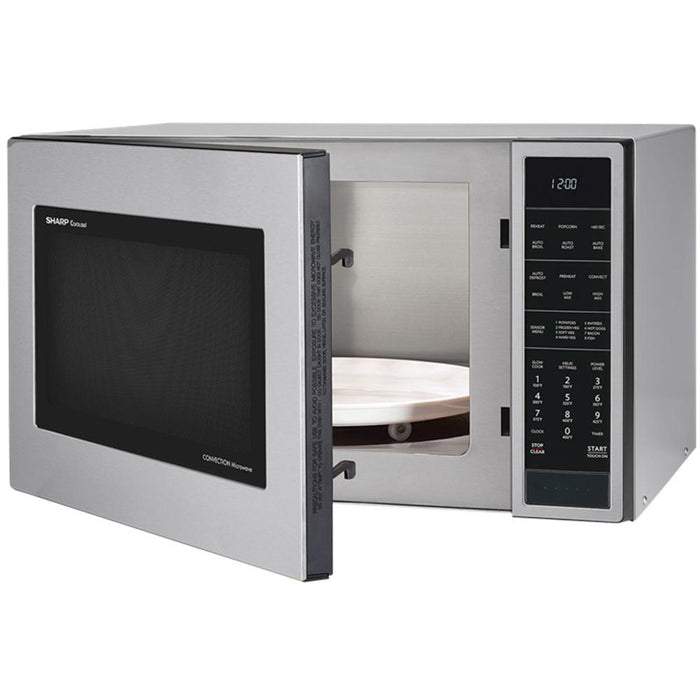Sharp 1.5 Cu.Ft. 900W Carousel Countertop Microwave Oven - SMC1585BS