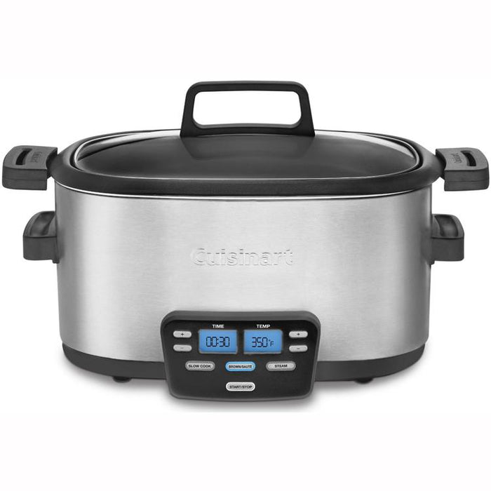 Cuisinart 6 Quart 3-In-1 Cook Central Multicooker Slow Cooker Steamer - MSC-600