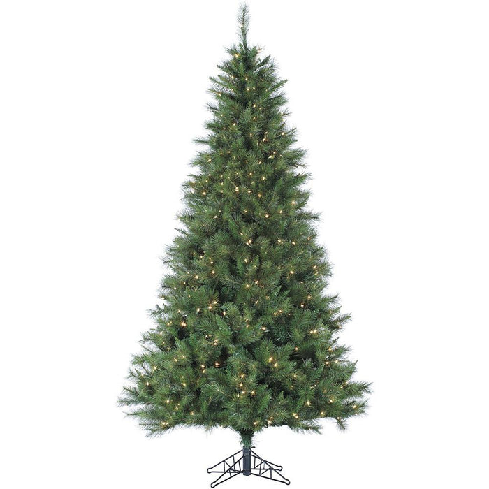 Fraser Hill Farm 7.5 Ft. Canyon Pine Christmas Tree with Clear LED Lighting - FFCM075-5GR