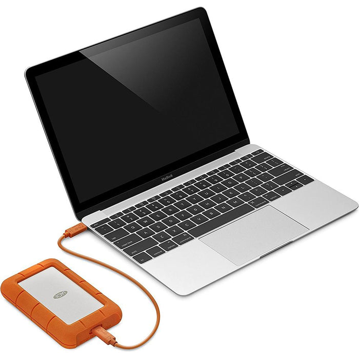 LaCie 4TB Rugged USB-C and USB 3.0 External Hard Drive (OPEN BOX)
