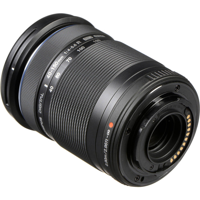 Olympus M. Zuiko 40-150mm f4.0-5.6 R Zoom Lens for Micro Four Thirds Cameras (Black)