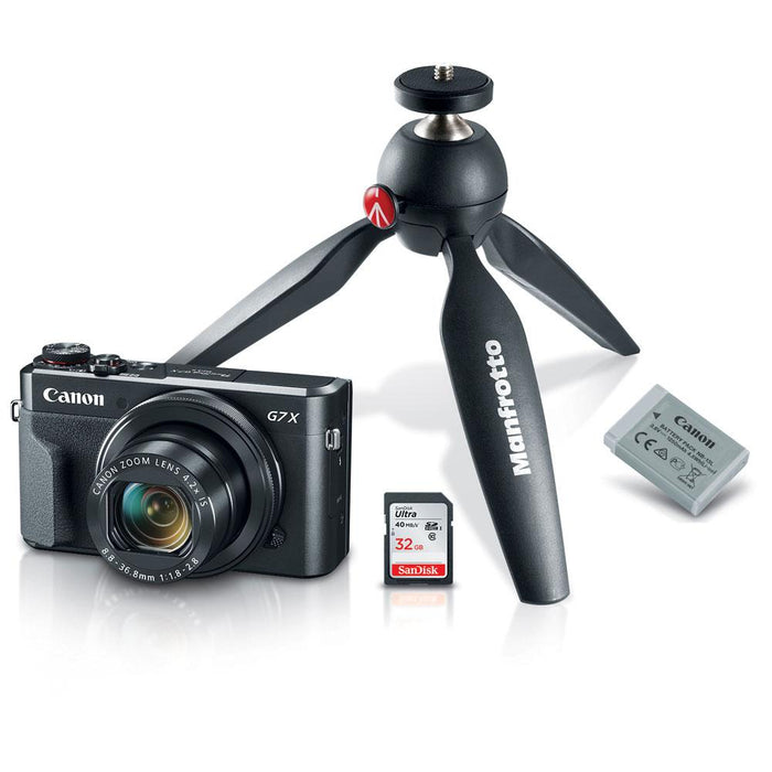 Canon PowerShot G7 X Mark II Digital Camera Video Creator Kit + Ultimate Accessory Kit