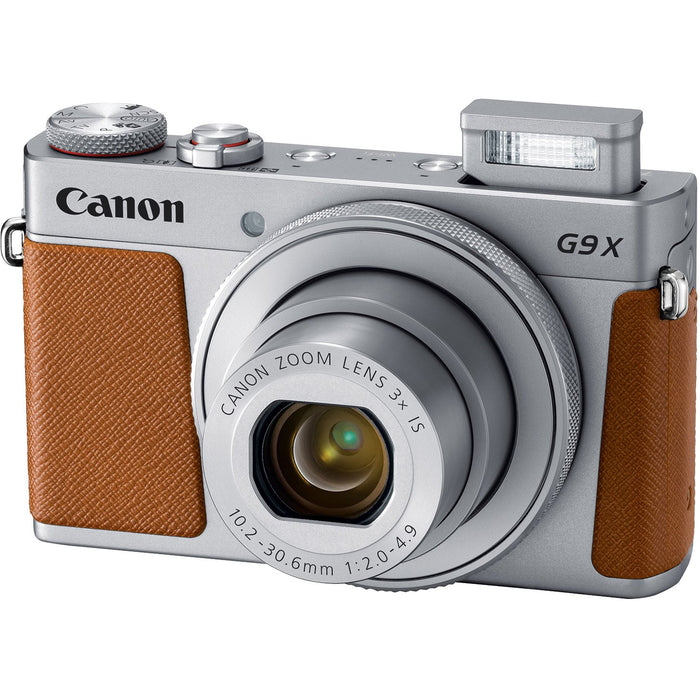 Canon PowerShot G9 X Mark II Digital Camera (Silver) + 32GB Deluxe Accessory Bundle