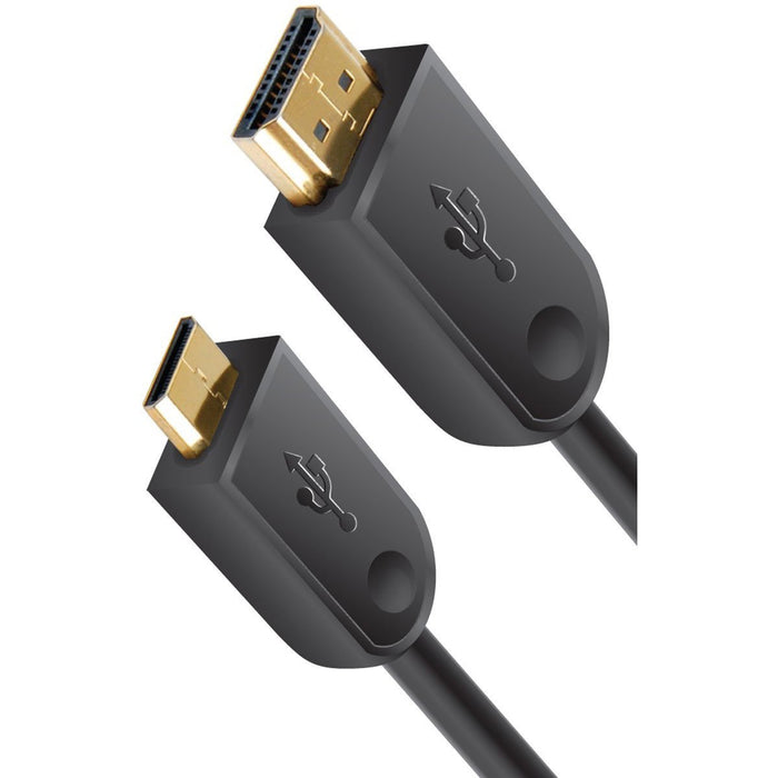 General Brand High Speed Mini-HDMI to HDMI A/V Cable 6 Feet (GENMHDMI)