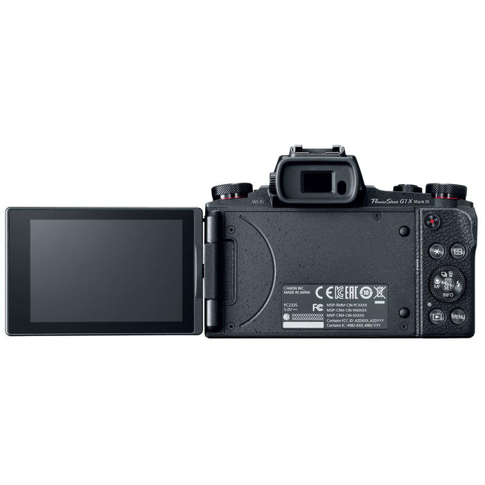 Canon PowerShot G1 X Mark III 24.2MP 3x Zoom Lens Digital Camera (Black)