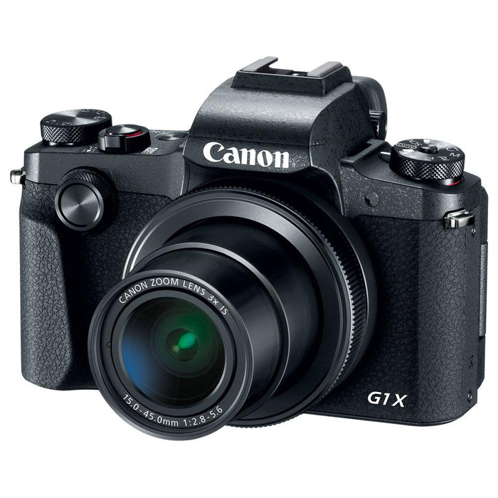 Canon PowerShot G1 X Mark III Digital Camera (Black) + Dual Battery Accessory Bundle