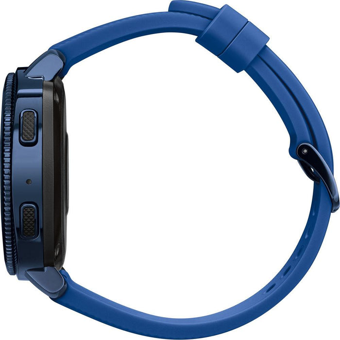 Samsung Gear Sport Watch (Blue) with Case, Bluetooth Earbuds, Extended Warranty