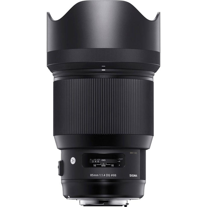 Sigma 85mm F1.4 DG HSM Art Lens (321955) for Nikon + SanDisk 128GB SDXC MemoryCard