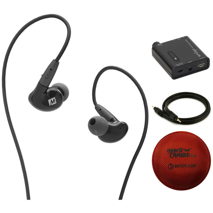 MEE Audio Pinnacle P2 Hi Fidelity Audiophile In-Ear Headphone + Amplifier Bundle