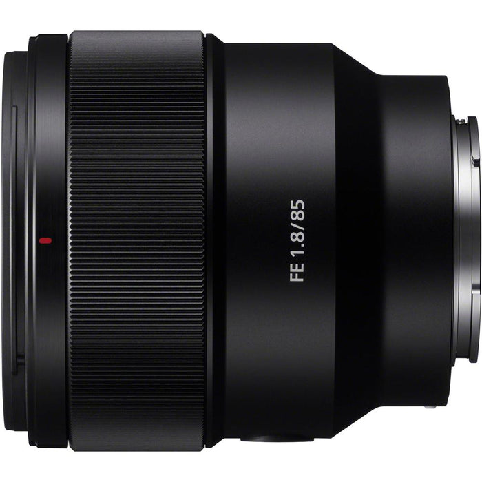 Sony FE 85mm F1.8 Full-frame E-mount Fast Prime Lens with 64GB Extreme SD Memory Card