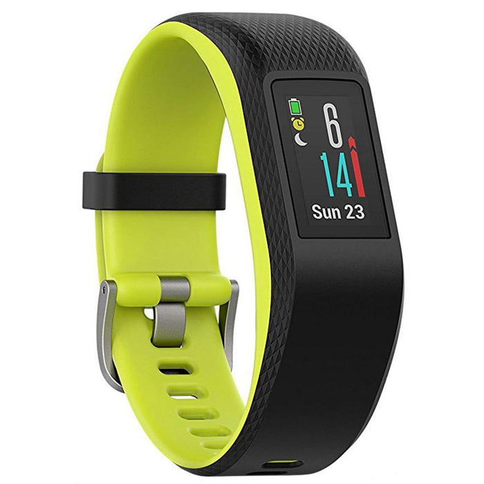 Garmin Vivosport Smart Activity Tracker +GPS (Limelight, L) + 7Pcs Fitness Kit