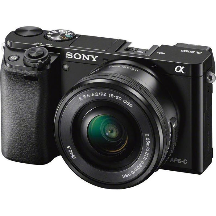 Sony Alpha a6000 Mirrorless Camera with Power Zoom 16-50mm and 55-210mm Lenses Kit