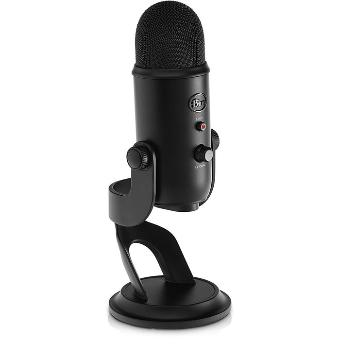 BLUE MICROPHONES Blackout Yeti with Pop Filter and Assassin's Creed Origins Bundle