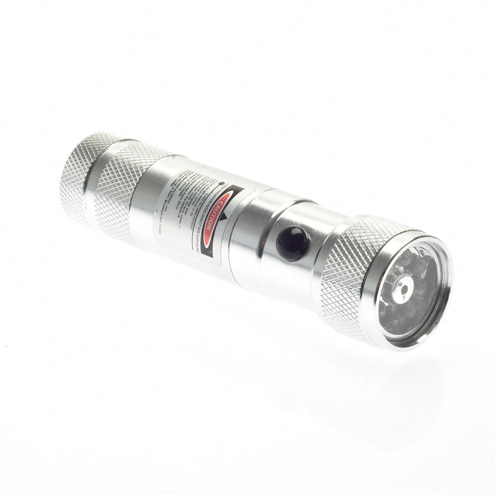 True Power Flashlight with 8 High Intensity LED's and Laser Pointer