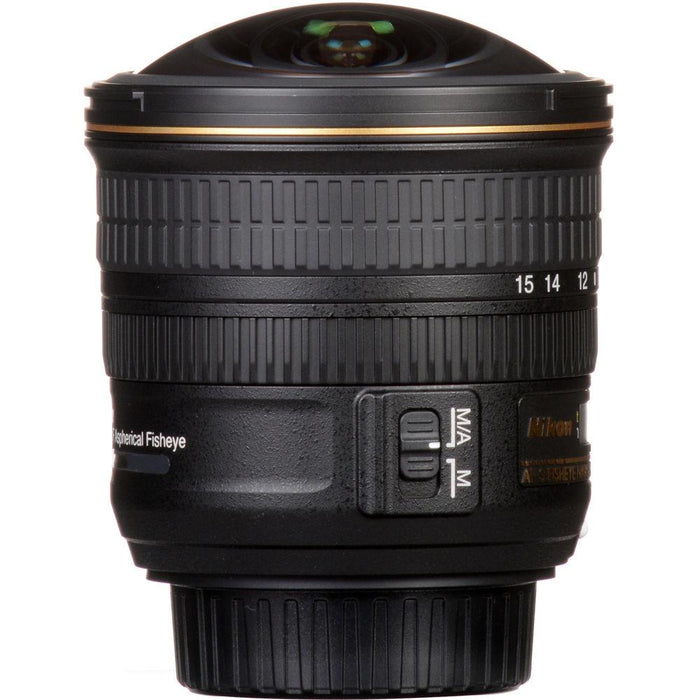 Nikon AF-S FISHEYE NIKKOR Lens 8-15mm f/3.5-4.5E ED + SDXC 128GB Memory Card