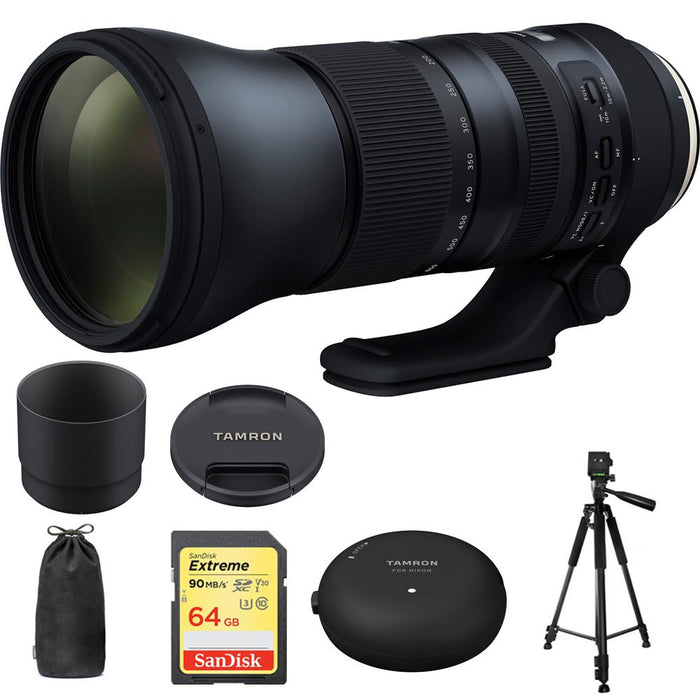 Tamron SP 150-600mm F/5-6.3 Di USD G2 Lens for Sony Mounts w/ Accessories Bundle