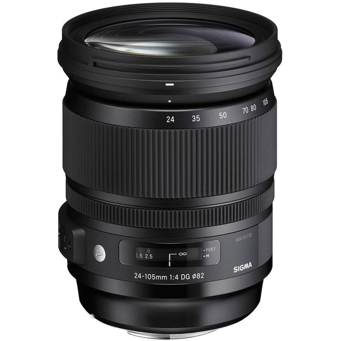 Sigma 24-105mm F/4 DG OS HSM ART Lens for Canon SLR + SDXC 128GB Memory Card