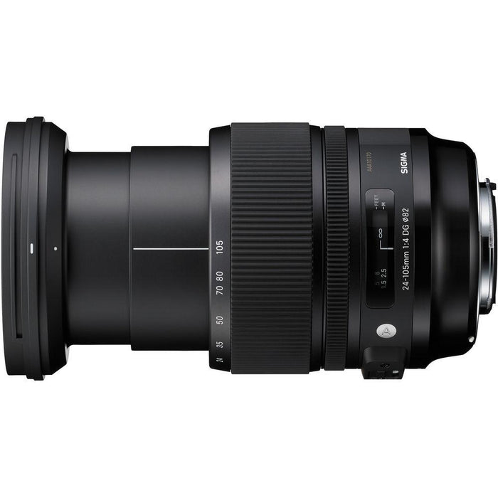 Sigma 24-105mm F/4 DG OS HSM ART Lens for Canon SLR + SDXC 128GB Memory Card