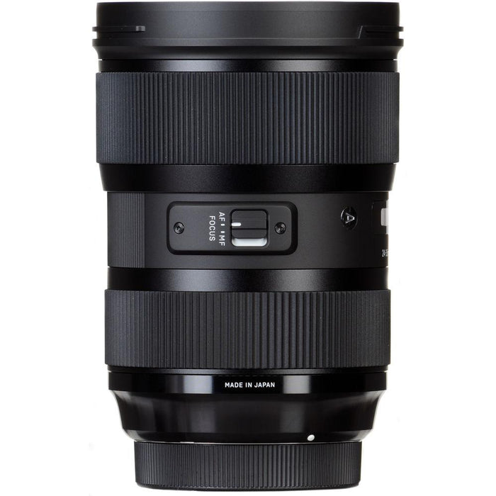 Sigma 24-35mm F2 DG HSM Standard-Zoom Lens for Nikon Cameras + SDXC 128GB Memory Card
