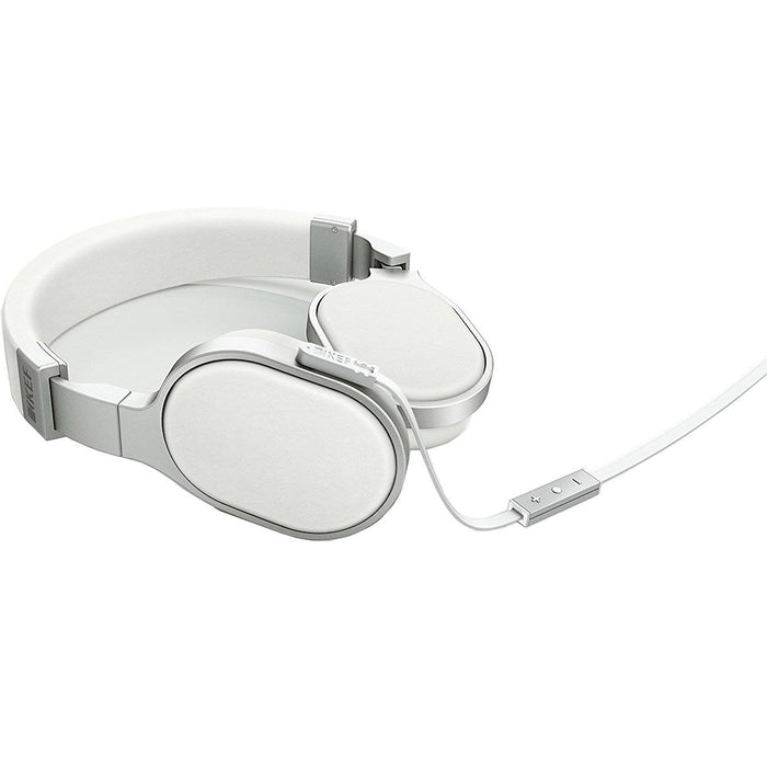 KEF M-Series M500 Hi-Fi Headphones (White) w/ Slappa Case + Amplifier + Cloth Bundle