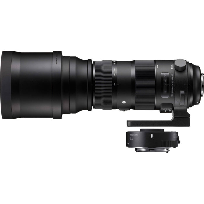 Sigma 150-600mm F5-6.3 Sports and 1.4X Teleconverter Lens for Canon + 64GB Kit
