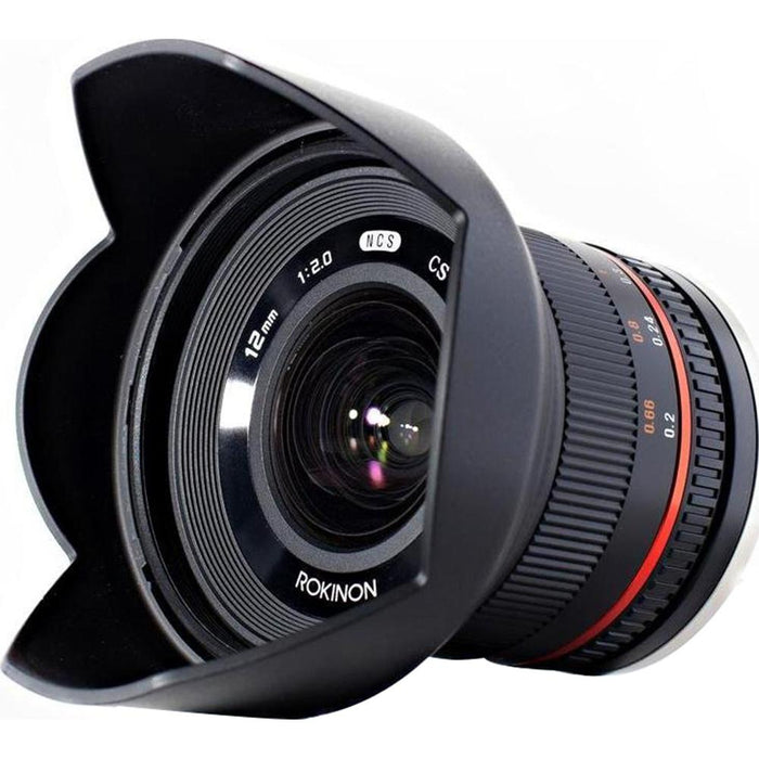Rokinon 12mm F2.0 Ultra Wide Angle Lens for Sony E Mount - OPEN BOX