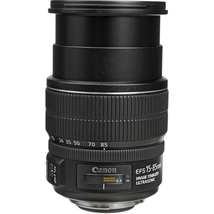 Canon EF-S 15-85mm f/3.5-5.6 IS USM Standard Zoom Lens + SDXC 128GB Memory Card