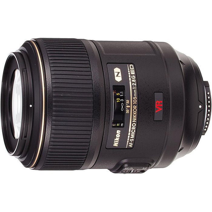 Nikon 105mm f/2.8G ED-IF AF-S VR Micro-Nikkor Close-up Lens + 62mm Filters Kit