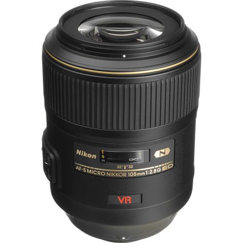 Nikon 105mm f/2.8G ED-IF AF-S VR Micro-Nikkor Close-up Lens + 62mm Filters Kit