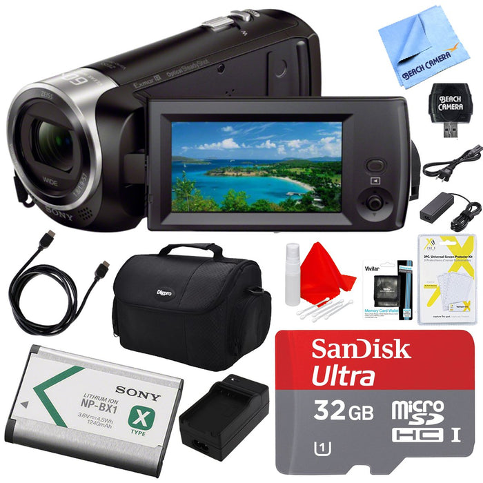 Sony HDR-CX405/B Camcorder Deluxe Bundle
