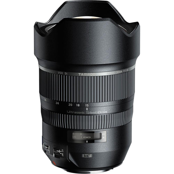 Tamron A012 SP 15-30mm F/2.8 Ultra-Wide Angle Lens for Canon + 128GB Memory Card