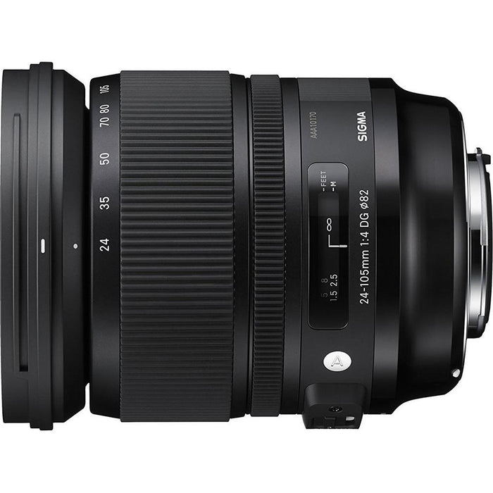 Sigma 24-105mm F/4 DG OS HSM Lens for Nikon Bundle