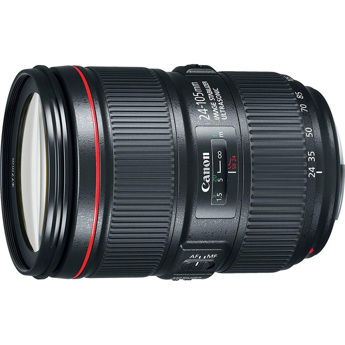 Canon EF 24-105mm f/4L IS II USM Lens, Filter, Monopod, and Accessories Bundle