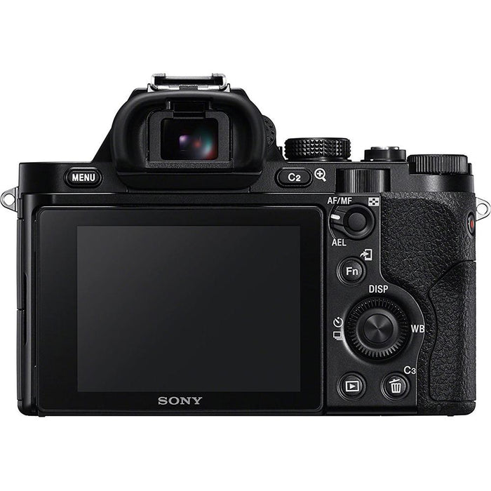 Sony Alpha 7 a7 Digital Camera, 55mm Lens, 64GB Card, 2 Batteries, Flash Bundle