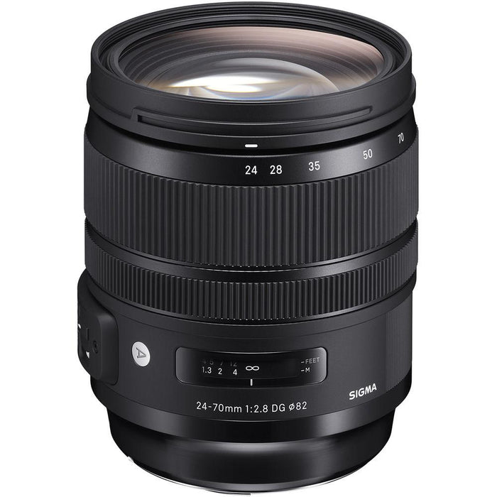 Sigma 24-70mm F2.8 DG OS HSM Art Lens for Canon Mount + SDXC 128GB Memory Card
