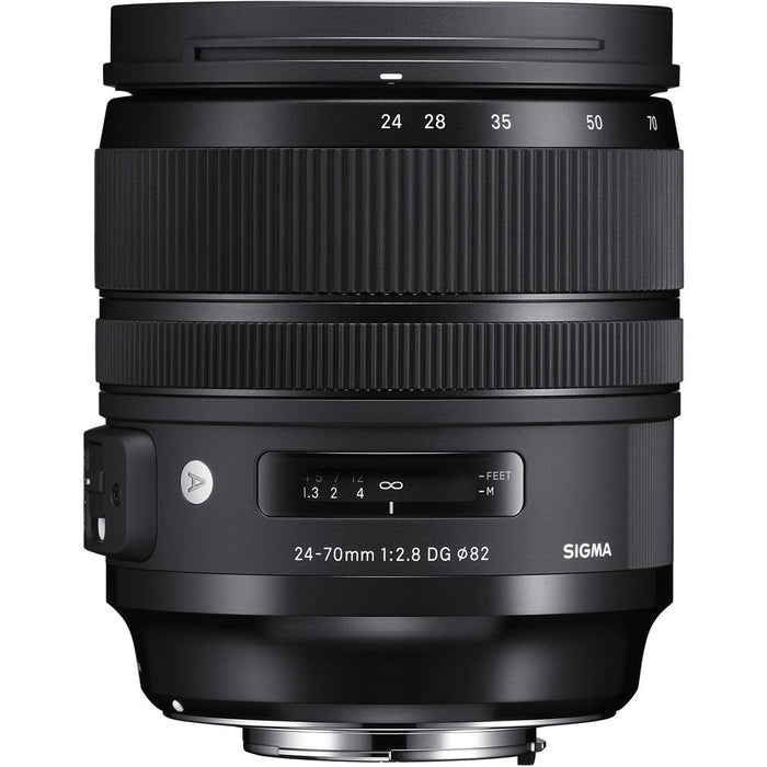 Sigma 24-70mm F2.8 DG OS HSM Art Lens for Canon Mount + SDXC 128GB Memory Card
