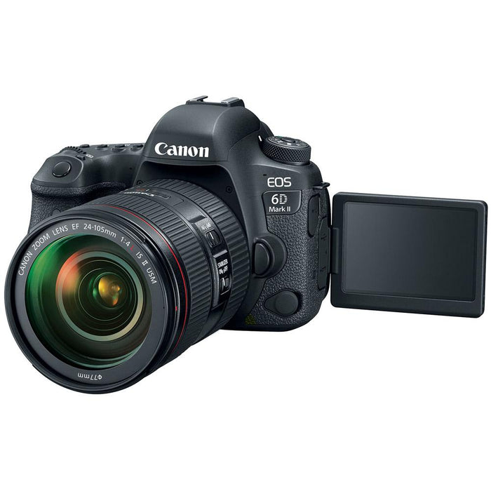 Canon EOS 6D Mark II DSLR Camera with 24-105mm IS II USM Lens + Canon Battery Grip Kit